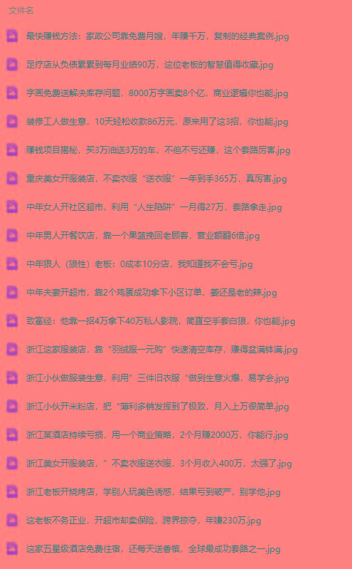 图片[1]-(9607期)真实有效391套商业模式，年入几十到几百万案例解析(电子书+视频+图文)-E网资源