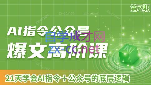 AI破局俱乐部·AI指令公众号高阶课（第2期）-E网资源