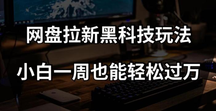 网盘拉新黑科技玩法，小白一周也能轻松过万【全套视频教程+黑科技】【揭秘】-E网资源