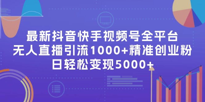 最新抖音快手视频号全平台无人直播引流1000+精准创业粉，日轻松变现5000+-E网资源