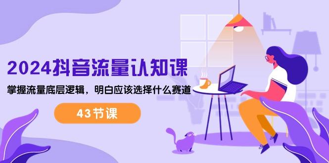2024抖音流量·认知课：掌握流量底层逻辑，明白应该选择什么赛道 (43节课-E网资源