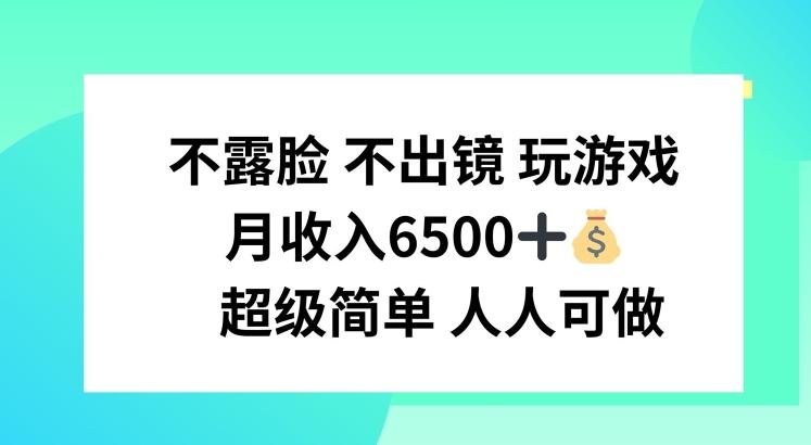不露脸 不出境 玩游戏，月入6500 超级简单 人人可做【揭秘】-E网资源