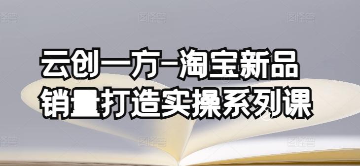 云创一方-淘宝新品销量打造实操系列课，基础销量打造(4课程)+补单渠道分析(4课程)-E网资源