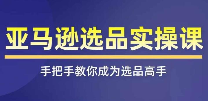亚马逊选品实操课程，快速掌握亚马逊选品的技巧，覆盖亚马逊选品所有渠道-E网资源