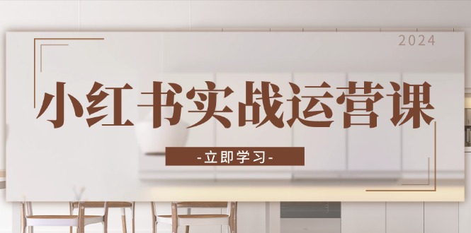 小红书实战运营课：从开通店铺到直播话术，打造爆款笔记与高效直播-E网资源