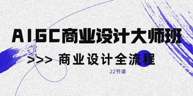 AIGC-商业设计大师班，商业设计全流程(22节课-E网资源