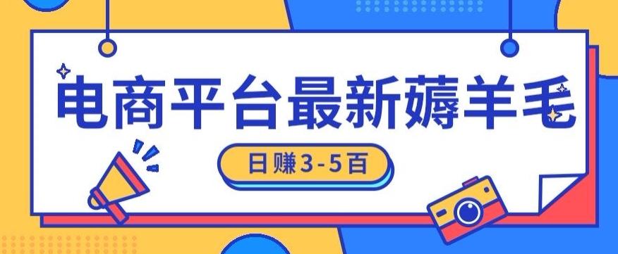 日赚300-500的电商平台薅羊毛新玩法，可重复操作，小白也可简单上手-E网资源