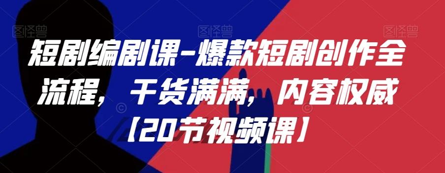 短剧编剧课-爆款短剧创作全流程，干货满满，内容权威【20节视频课】-E网资源