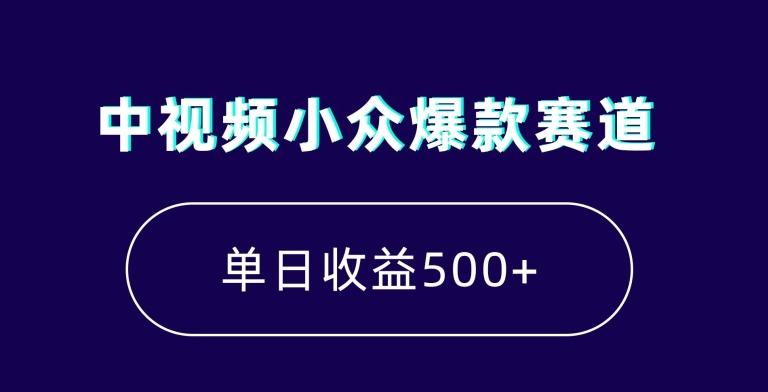 中视频小众爆款赛道，7天涨粉5万+，小白也能无脑操作，轻松月入上万【揭秘】-E网资源