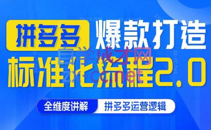 云杉老师·拼多多爆款打造标准化流程2.0-E网资源