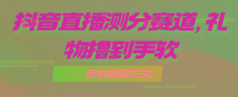 抖音直播测分赛道，多种变现方式，轻松日入1000+-E网资源