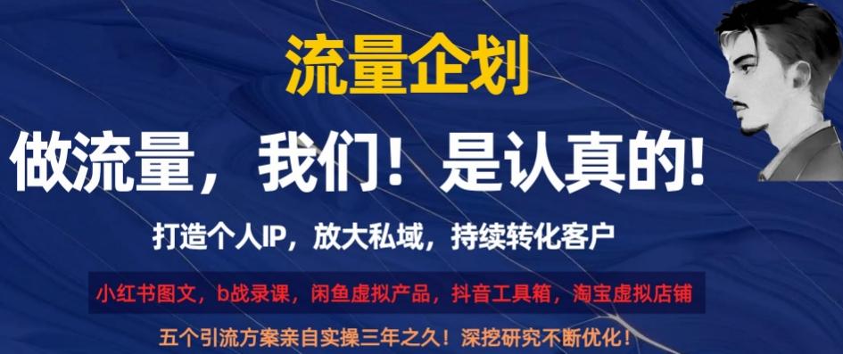 流量企划，打造个人IP，放大私域，持续转化客户【揭秘】-E网资源