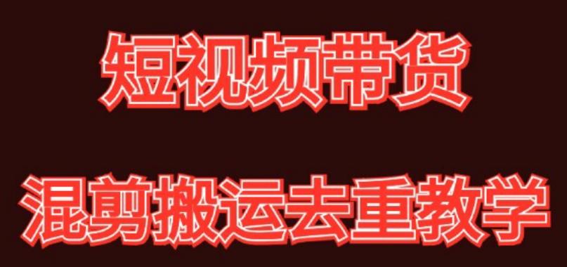混剪去重短视频带货玩法，混剪搬运简单过原创思路分享-E网资源