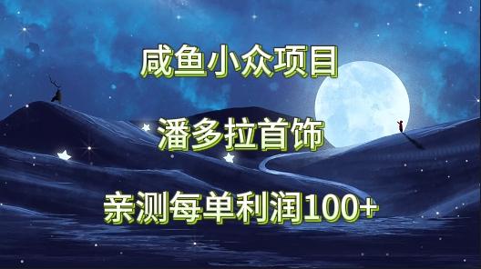 咸鱼小众项目，潘多拉首饰，亲测每单利润100+-E网资源