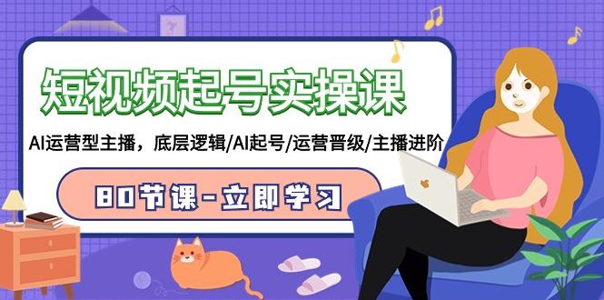 (9470期)短视频起号实操课，AI运营型主播，底层逻辑/AI起号/运营晋级/主播进阶/80节-E网资源
