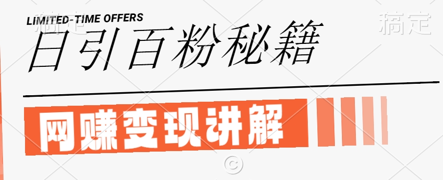 最新闲鱼引流创业粉，日引100+，网创项目虚变现讲解【揭秘】-E网资源