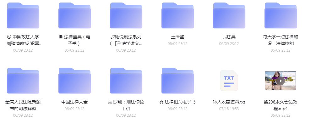法律教程合集-E网资源