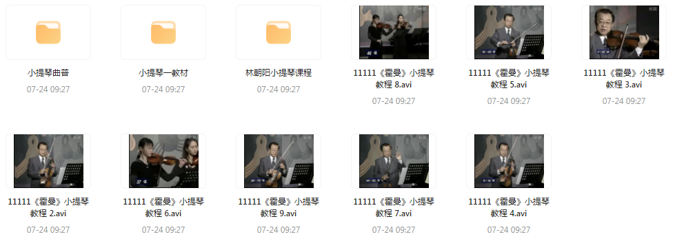 霍曼小提琴教学视频-E网资源