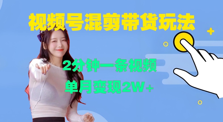 视频号混剪玩法，2分钟一条视频，单月变现2W+【揭秘】-E网资源