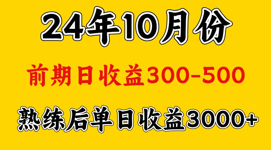 高手是怎么赚钱的.前期日收益500+熟练后日收益3000左右-E网资源