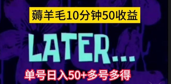 美团薅羊毛玩法，单号日入50+多号多得【仅揭秘】-E网资源