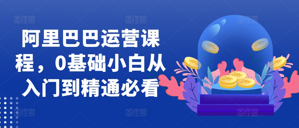 阿里巴巴运营课程，0基础小白从入门到精通必看-E网资源