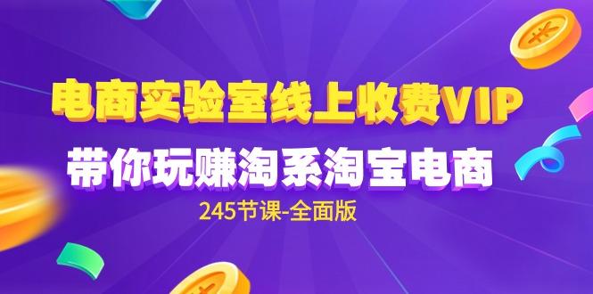 (9859期)电商-实验室 线上收费VIP，带你玩赚淘系淘宝电商(245节课-全面版)-E网资源