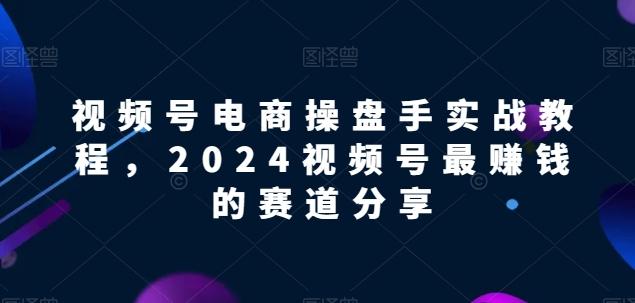 视频号电商实战教程，2024视频号最赚钱的赛道分享-E网资源