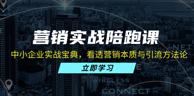 营销实战陪跑课：中小企业实战宝典，看透营销本质与引流方法论-E网资源