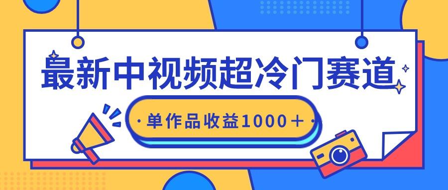 (9275期)最新中视频超冷门赛道，轻松过原创，单条视频收益1000＋-E网资源