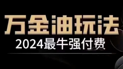 2024最牛强付费，万金油强付费玩法，干货满满，全程实操起飞-E网资源