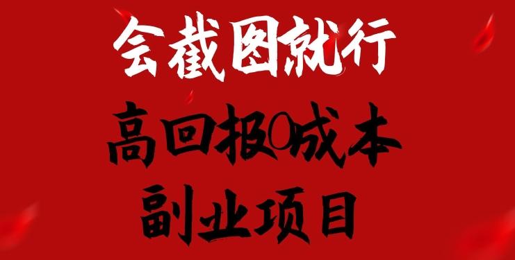 会截图就行，高回报0成本副业项目，卖离婚模板一天1.5k+【揭秘】-E网资源