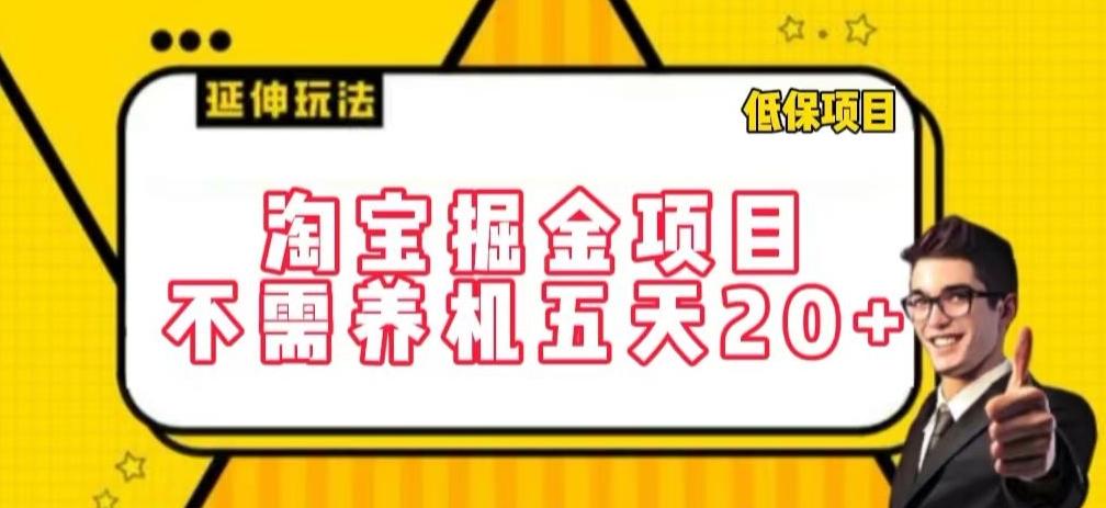 淘宝掘金项目，不需养机，五天20+，每天只需要花三四个小时【揭秘】-E网资源