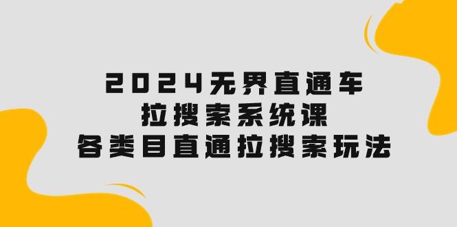 2024无界直通车·拉搜索系统课：各类目直通车 拉搜索玩法！-E网资源