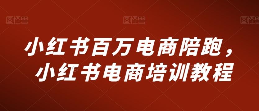 小红书百万电商陪跑，小红书电商培训教程-E网资源