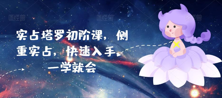 实占塔罗初阶课，侧重实占，快速入手，一学就会-E网资源