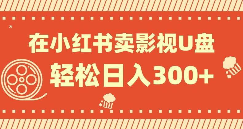 在小红书上卖影视U盘，轻松日入300+，操作简单，小白可轻松上手-E网资源