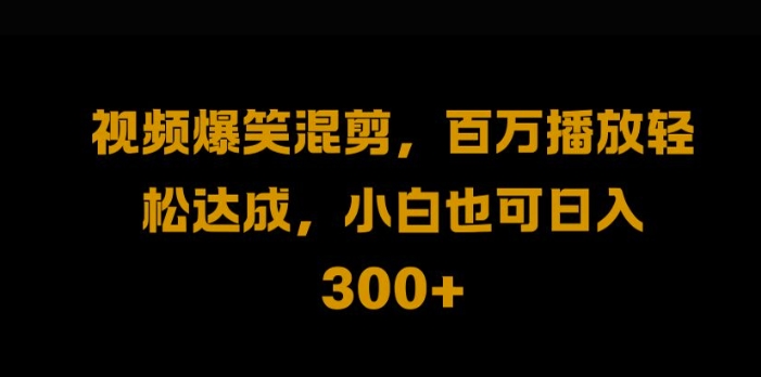 视频号零门槛，爆火视频搬运后二次剪辑，轻松达成日入1k【揭秘】-E网资源
