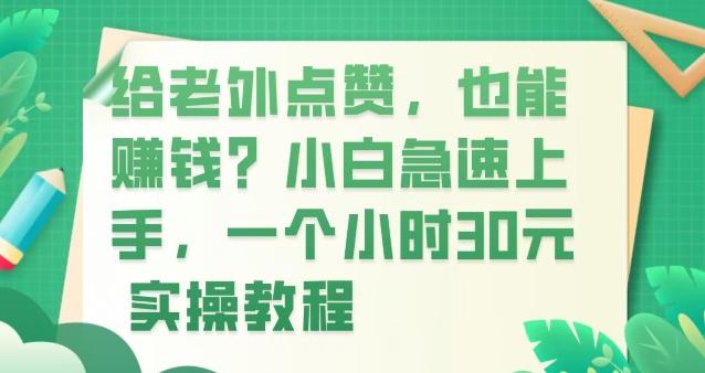 给老外点赞，也能赚钱？小白急速上手，实操教程-E网资源