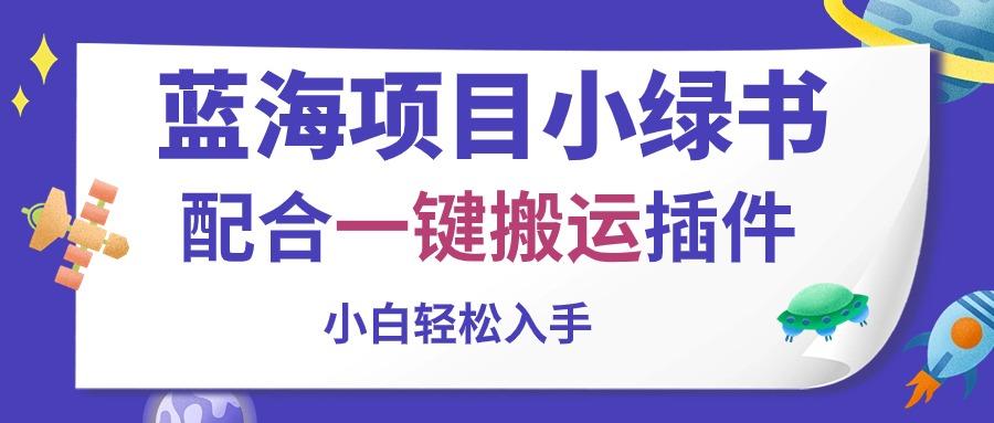 蓝海项目小绿书，配合一键搬运插件，小白轻松入手-E网资源