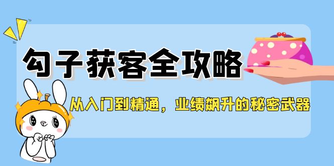 从入门到精通，勾子获客全攻略，业绩飙升的秘密武器-E网资源