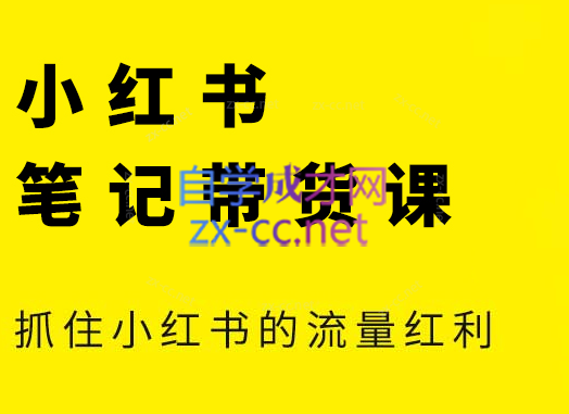 张宾·小红书笔记带货课(更新24年7月)-E网资源