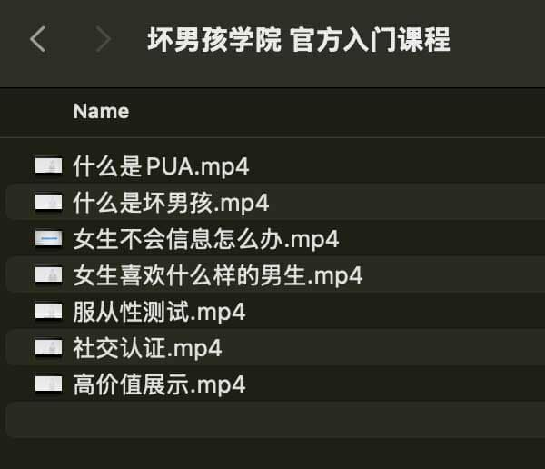 坏男孩学院 官方入门课程-E网资源