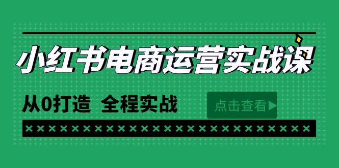 (9946期)最新小红书·电商运营实战课，从0打造  全程实战(65节视频课)-E网资源