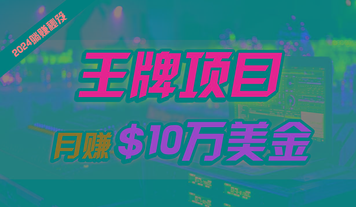 王牌项目月入10W美金，2024最新国外挂机撸U项目，全程无人值守，可批量放大！-E网资源