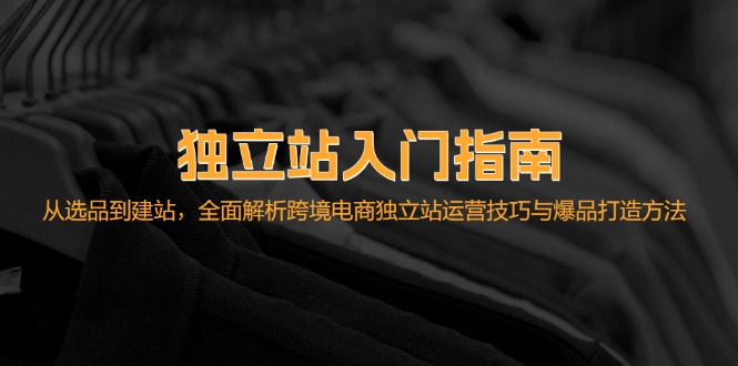 独立站入门指南：从选品到建站，全面解析跨境电商独立站运营技巧与爆品…-E网资源