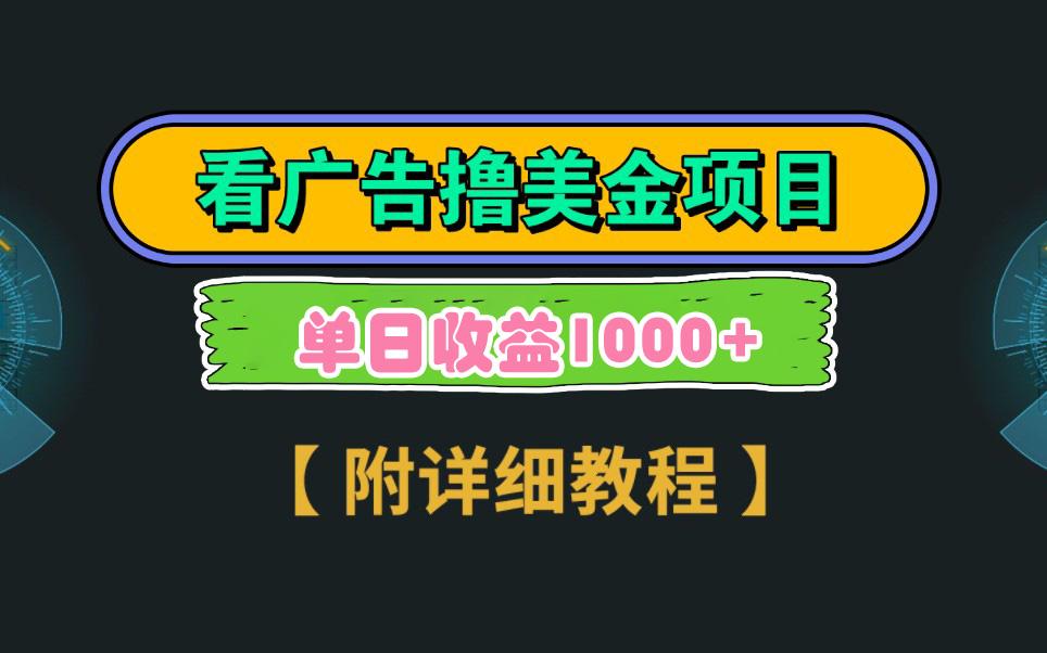 Google看广告撸美金，3分钟到账2.5美元 单次拉新5美金，多号操作，日入1千+-E网资源