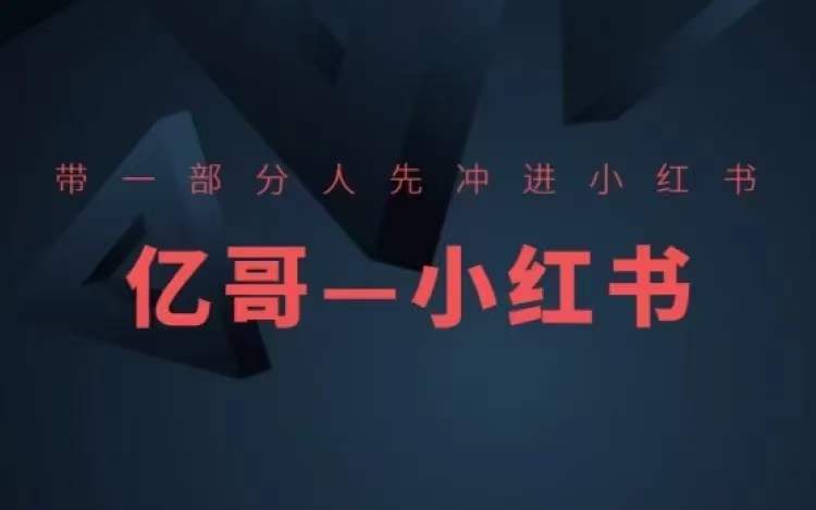 ​​带一部分人先冲进小红书，小红书开店、选品、爆款裂变-E网资源