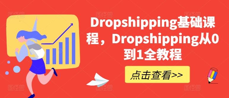 Dropshipping基础课程，Dropshipping从0到1全教程-E网资源