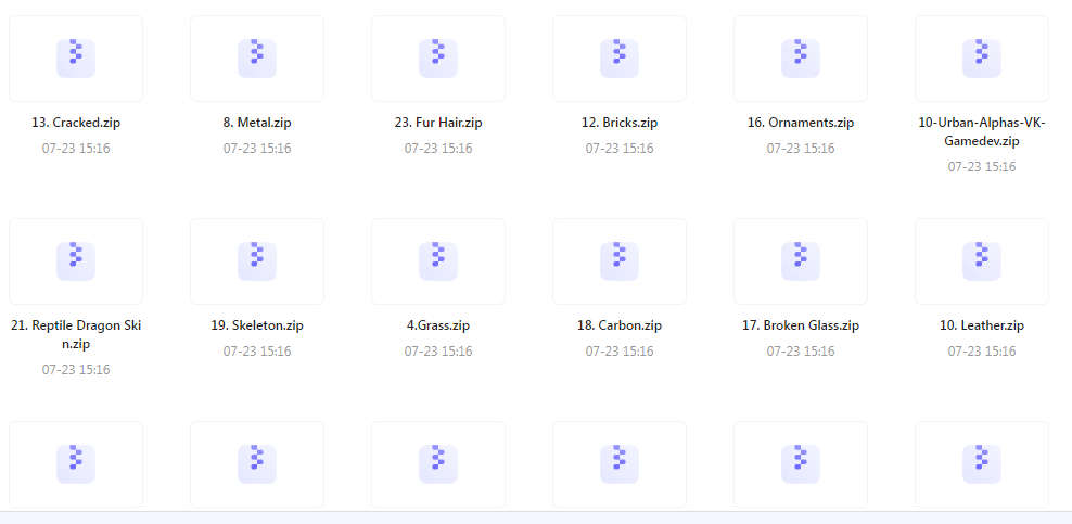 【素材分享】实用教程+素材 Zbrush与Blender表面纹理合集-E网资源